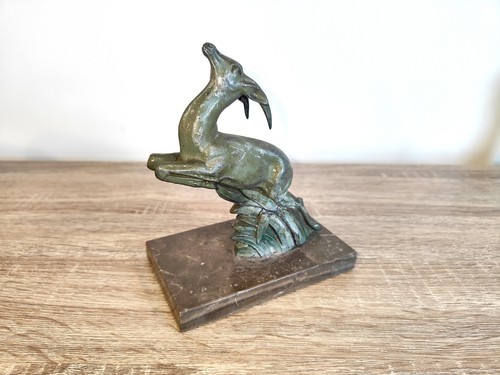 Sculpture art déco gazelle - déco, en