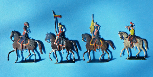 Plats étain zinnfiguren - d'étain,