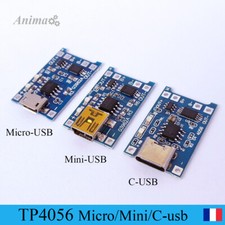 TP4056 Module chargeur batterie 18650 LiPo Lithium 1A avec protection décharge