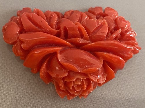 Naturel sculpté corail rouge - naturel,