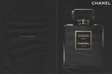 Publicité papier - advertising paper - Coco Noir  de Chanel 2 pages
