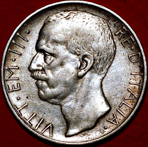Italy lire 1927 vittorio - italy,