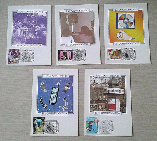 Cartes 1er jour 2001 série - cartes,