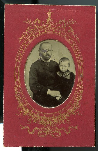 Father son portrait - portrait, france