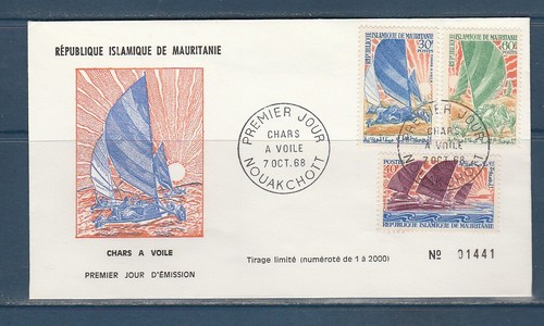 Mauritanie enveloppe 1er - ,