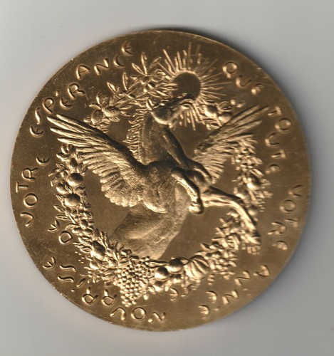 Médaille voeux que toute - voeux,