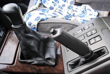 Range Rover P38 95 02 Botte Levier de Vitesse Frein Cuir Noir