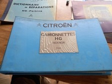 Citroën - Catalogue des pièces détachées Camionnette Type HG Indénor (H HY Tube)