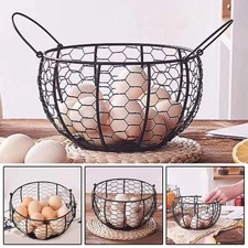Porte-panier poules de rangement en fil de fer présentoir récipient multifonct