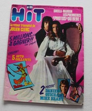 Hit magazine N° 35 ,  Sheila Ringo Mireille Mathieu Johnny Hallyday Vartan ect