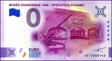 UETZ / MUSEE DUNKERQUE 1940 / BILLET 0 € / NULL EURO-SCHEIN / 2025-2