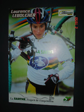 carte Laurence LEBOUCHER Championne du MONDE  Cyclo-cross 2002