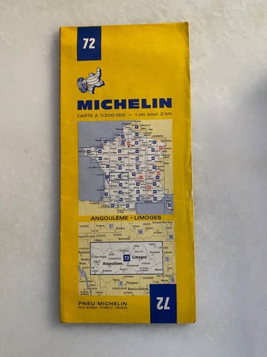 Ancienne carte michelin - ancienne, n°72
