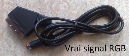 Câble vidéo rgb - vidéo, pour