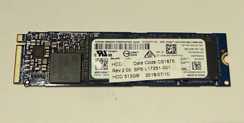 Toshiba xg5 512gb ssd nvme - ssd, m.2