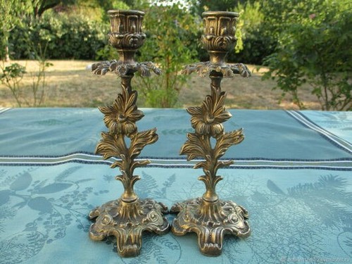 Antique piece flower metal - antique, 2