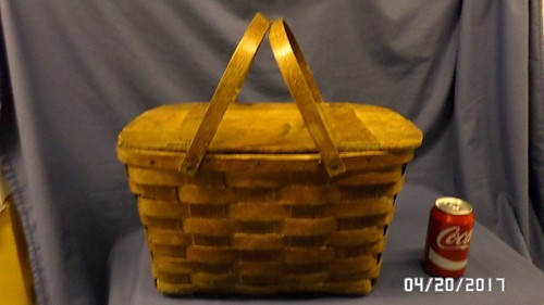 2039mj vtg picnic - vtg, basket