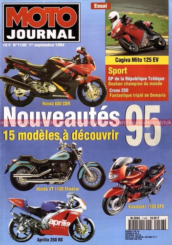 Moto journal 1146 cagiva - moto,