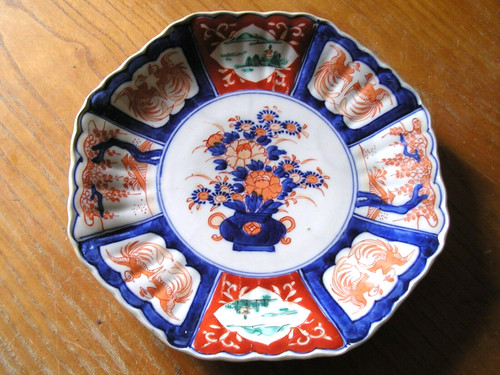 Grand plat porcelaine et - plat,
