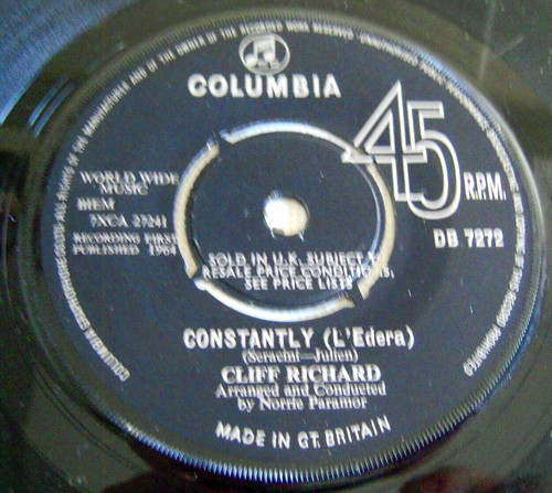 Cliff richard constantly - cliff,