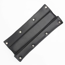 Bandeau cuir noir pour casque