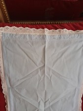 Taie d'oreiller de berceau vintage en coton brodé