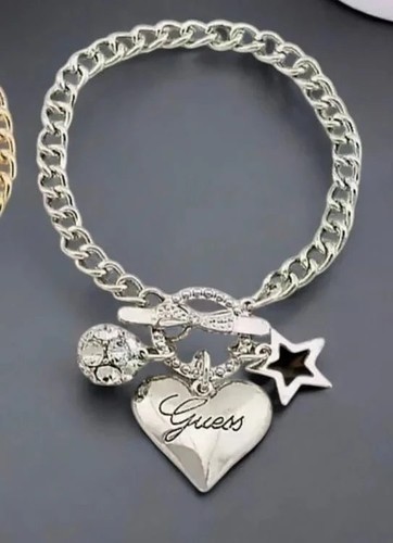 Bracelet charme guess coeur - guess,