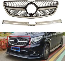 CALANDRE DIAMANT NOIR CHROME POUR MERCEDES VITO W447 2014-2019