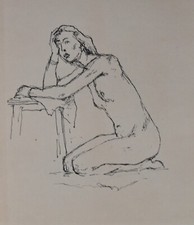 Claude Bonin-Pissarro (1921-2021) (206) - encre - nu féminin