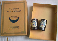 Thiriez & Cartier Bresson 2 bobines fil coton Lustré au Croissant n°120 + Boite