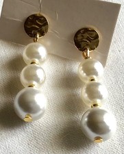 ? Boucles d’oreilles, perles de culture blanches    ⭐️