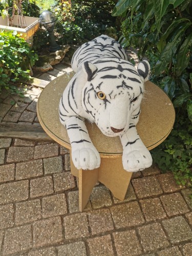 Peluche tigre blanc grande
