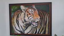 Grand tableau original "Tigre"