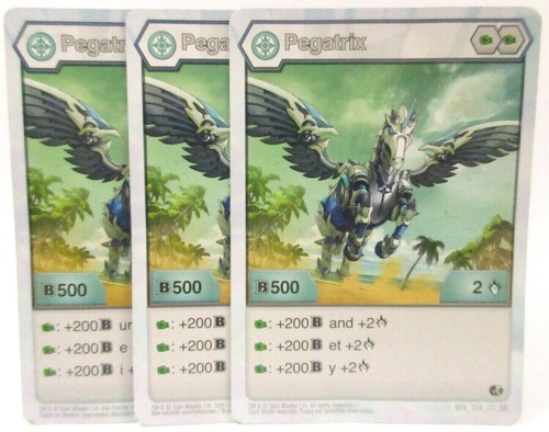 Carte bakugan battle planet - x3,