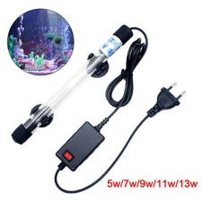 Lampe de stérilisation UV submersible pour aquarium et bassin à poissons 5/7/9/1