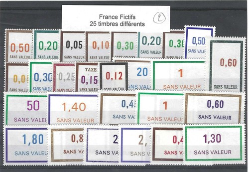 France timbres fictifs lot - france, (2)