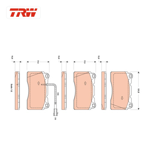 Kit plaquettes frein - kit,