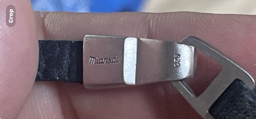 Miansai leather and 925 silver - and,
