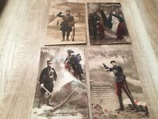 LOT DE 4 CARTES POSTALES