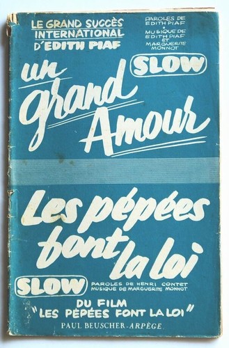 Partition vintage sheet music