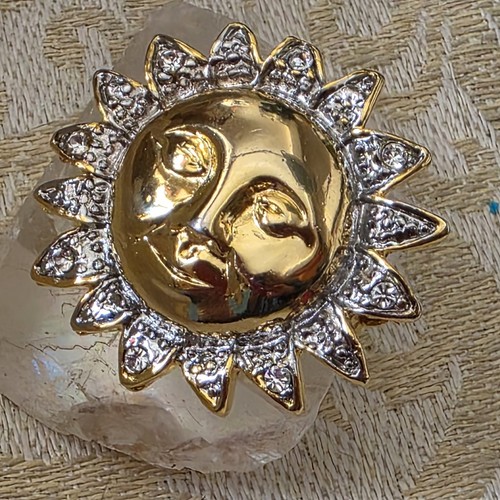 Broche vintage soleil - broche, "soleil"