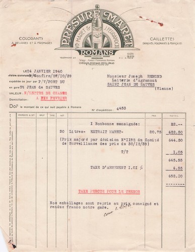 Romans fabricant maret 1940 - romans,