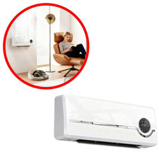 Radiateur Soufflant Céramique HOMCOM 2000W Thermostat Minuterie Mural