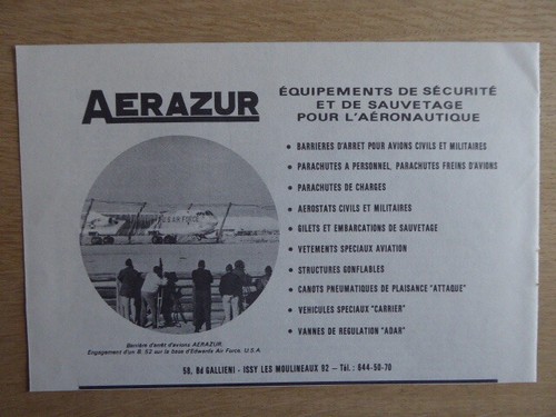 1971 pub aerazur boeing 52 - aerazur, b-52
