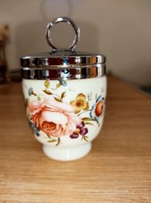 ROYAL WORCESTER CUIT ŒUF PORCELAINE DÉCOR FLORAL