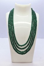 Collier perles naturelles de quartz fraise vert foncé quartz pierres...