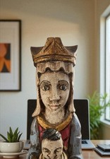 Statue en Bois vierge à