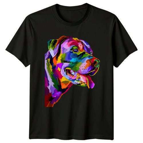 Shirt coloré rottweiler dog - coloré,
