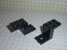 2 x LEGO black Bracket 5 x 2 x 2 & 1/3 ref 6087 / Set 8466 4533 7249 8448 1349..