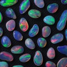 ★☆ OPALE CRISTAL d'Ethiopie - Pierres roulées vendues par 3 - 0,3 à 0,7 cm ☆★